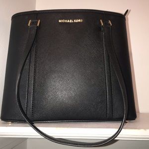 Michael Kors black Sadie tote
